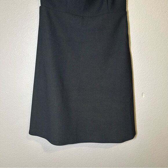 NEW Abercrombie & Fitch black strappy one shoulder mini dress women’s size XXS - Picture 5 of 11